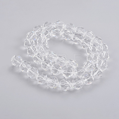 Imitation Austrian Crystal Bead Strands G-M181-10mm-01A-1