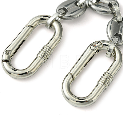 304 Stainless Steel Oval Link Bag Extender Chains AJEW-BA00131-1