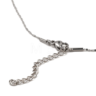10Pcs 304 Stainless Steel Serpentine Chain Necklaces Set NJEW-K254-01P-1