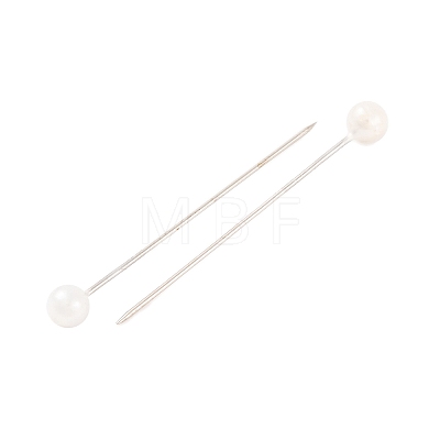 White Color Platinum Plated Ball Head Pins X-NEED-D002-1-1