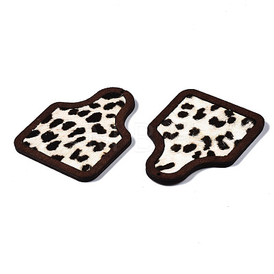 Eco-Friendly Cowhide Leather Big Pendants FIND-N049A-09A-07-1