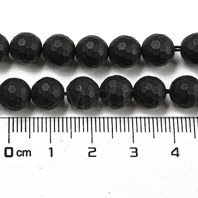 Natural Black Onyx Beads Strands G-D710-8mm-06-1