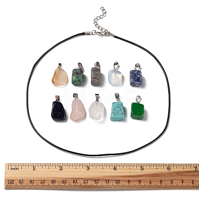 DIY Gemstone Nugget Necklace Making Kit DIY-FS0003-52-1