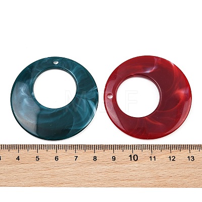 Imitation Jade Resin Pendants RE-CBA476D-01B-1