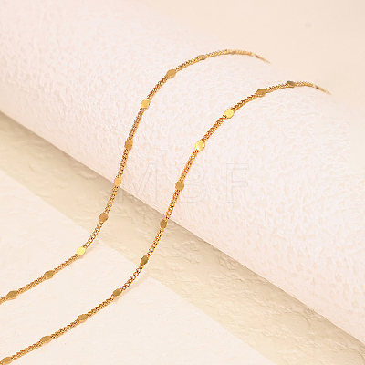 Vintage Brass Textured Twisted Chain Necklaces for Women ED4073-1