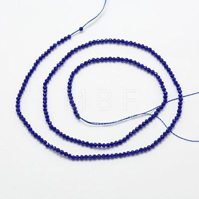 Faceted Synthetic Quartz Beads Strands G-F507-01B-1