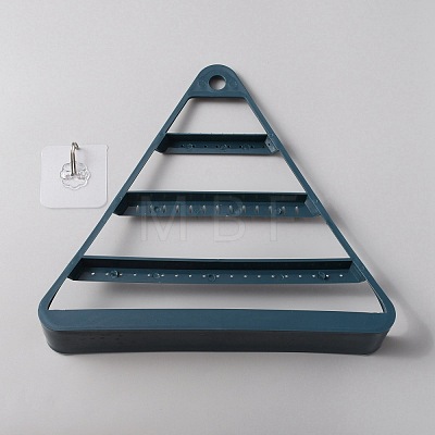Triangle Plastic Jewelry Display Frame ODIS-WH0001-32A-1