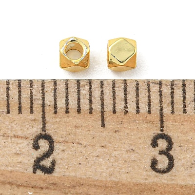 Rack Plating Brass Spacer Beads FIND-T071-03G-A-RS-1