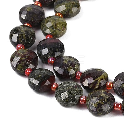 Natural Dragon Blood Beads Strands G-B094-A21-01-1