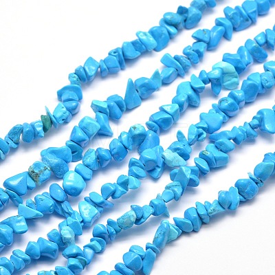 Synthetic Turquoise Chip Bead Strands X-G-M205-54-1