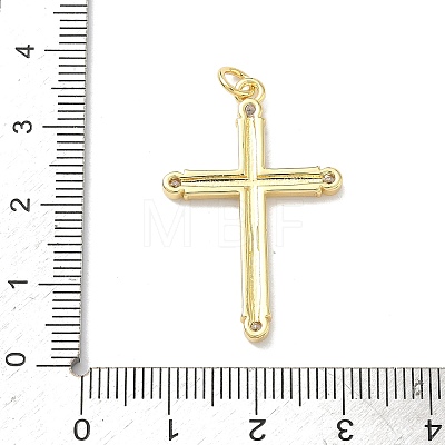 Brass Micro Pave Cubic Zirconia Pendants KK-Z153-24G-01-1
