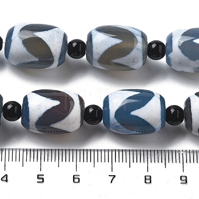 Tibetan Style dZi Beads Strands G-NH0037-C03-02-1