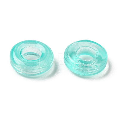 Transparent Glass European Beads GLAA-D009-01I-1