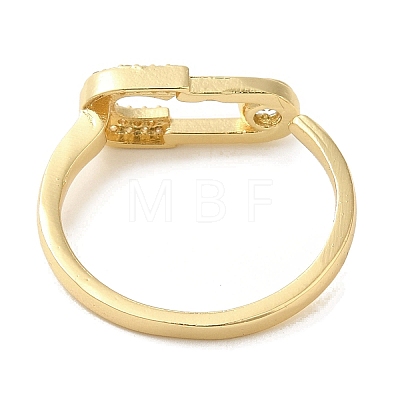 Brass Micro Pave Cubic Zirconia Rings for Women RJEW-E295-46G-1