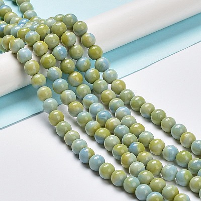 Glass Round Beads Strands X-GLAA-M044-01C-1