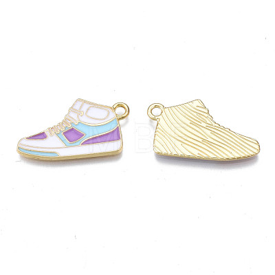 Alloy Enamel Shoes Pendants PALLOY-N170-023A-NR-1