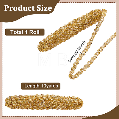 25 Yards Polyester Wavy Ribbon SRIB-ME0001-28-1