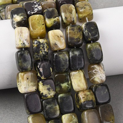 Natural Yellow Turquoise(Jasper) Beads Strands G-D098-D14-1
