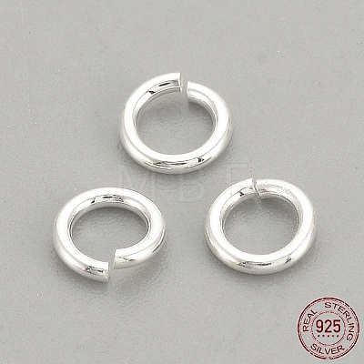 925 Sterling Silver Open Jump Rings STER-S002-57-1