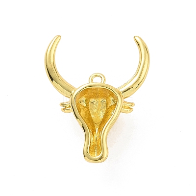 Eco-friendly Rack Plating Brass Enamel Pendants KK-F843-21G-1