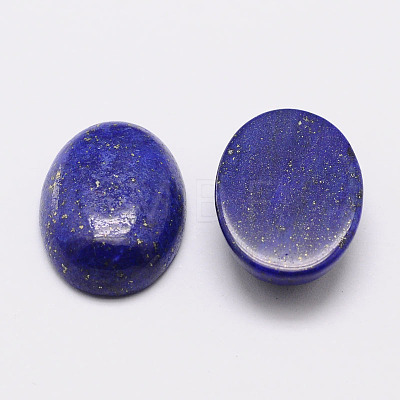 Dyed Oval Natural Lapis Lazuli Cabochons G-K020-18x13mm-02-1