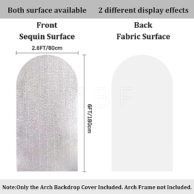 Fiber Wedding Arch Cover AJEW-WH20096-70B-1