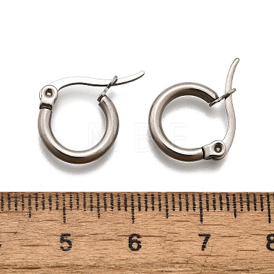 Tarnish Resistant 304 Stainless Steel Hoop Earrings EJEW-F105-36P-1