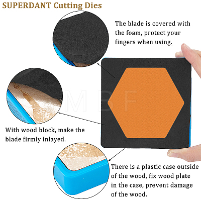 SUPERDANT 1Pc Wood Cutting Dies DIY-SD0002-06G-1