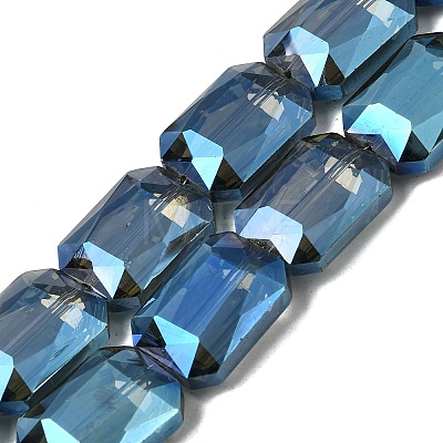 Electroplated Glass Beads EGLA-H002-A-16-1