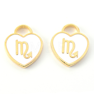 Light Gold Plated Alloy Enamel Pendants LS-ENAM-R136-30-09-1