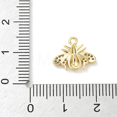 Brass Micro Pave Cubic Zirconia Pendants KK-H528-01G-1