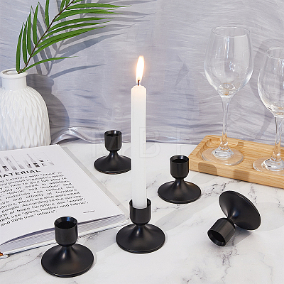 Iron Candle Holders FIND-WH0427-90EB-1