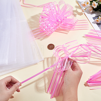 6Pcs Rectangle Organza Packing Drawstring Bags ABAG-PH0001-81A-1