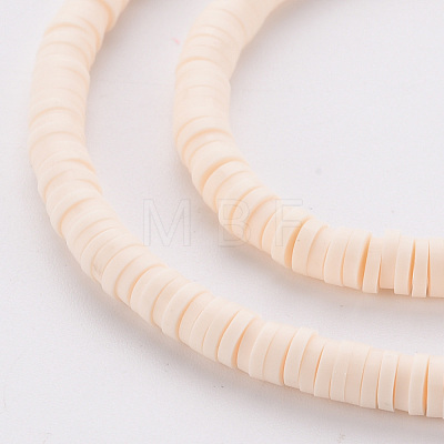 Handmade Polymer Clay Bead Strands CLAY-T002-4mm-76-1