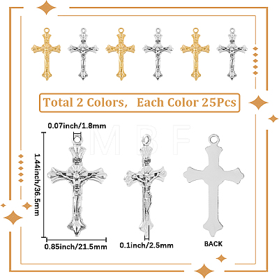50Pcs Alloy Pendants FIND-SC0022-94B-1