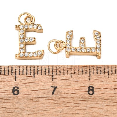 304 Stainless Steel with Crystal Rhinestone Charms RB-CBA5270-11G-E-1