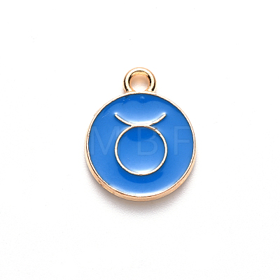 Alloy Enamel Pendants X-ENAM-S124-01A-02C-1