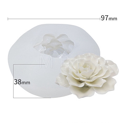 Food Grade Three Trust Flower DIY Candle Silicone Molds PW-WG38162-06-1