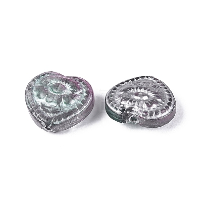 Baking Paint Transparent Glass Beads DGLA-N018-26A-1