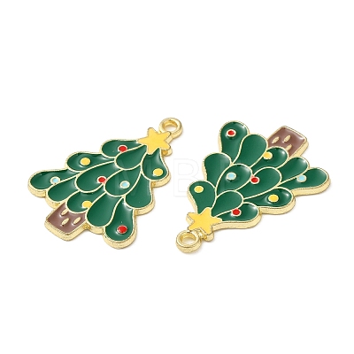 Christmas Alloy Enamel Pendants ENAM-D050-13B-01G-1