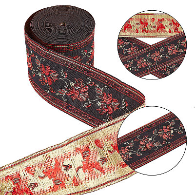 Gorgecraft Ethnic Style Polyester Ribbon OCOR-GF0002-04E-1
