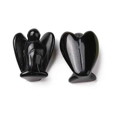 Natural Obsidian Angel Decor Healing Stones LS-G-G864-01A-02-1