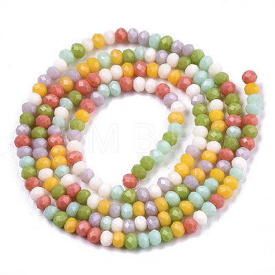 Opaque Glass Beads Strands X-GLAA-N041-005B-01-1