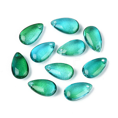 5Pcs Transparent Glass Beads GLAA-PW0001-25P-1