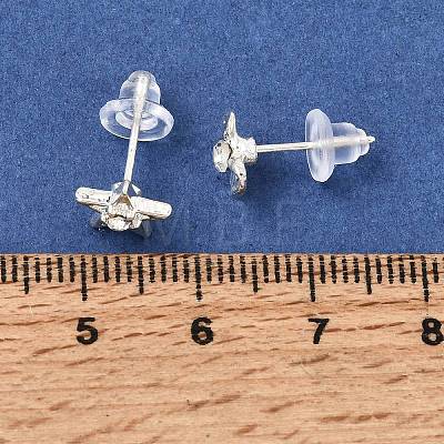 Alloy Enamel Stud Earrings for Women AL-CBA004A-03S-1
