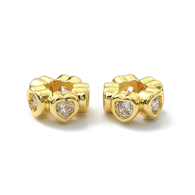 Brass Rhinestone Beads KK-P232-18G-1