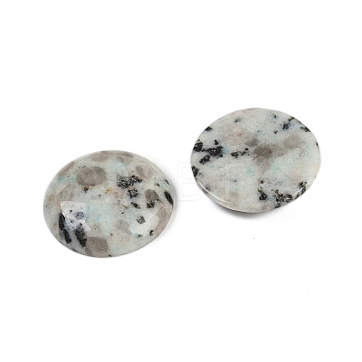 Natural Sesame Jasper Cabochons G-H1596-FR-25mm-14-1