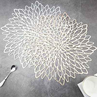 PVC Plastic Placemats for Dining Table DJEW-FG0001-01-1