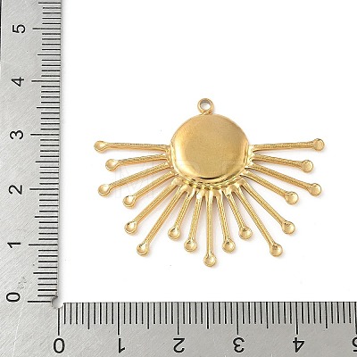 304 Stainless Steel Pendant Cabochon Settings X-STAS-L293-04G-1