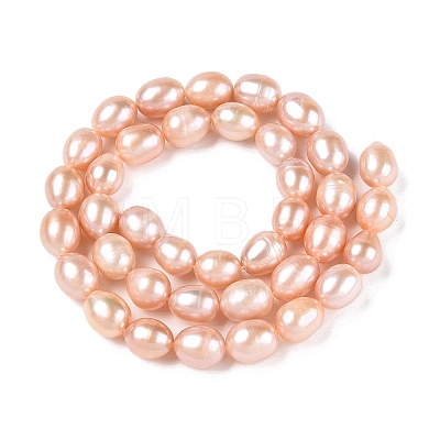 Natural Cultured Freshwater Pearl Beads Strands PEAR-Q003-7mm-03-1